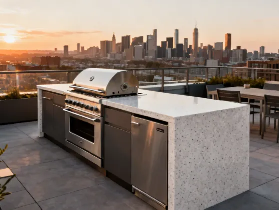 Caesarstone outdoor quartz surface for exterior use